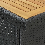 Set da Bar 3 pz in Polyrattan Nero