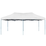 Gazebo Professionale Pieghevole 3x6 m Acciaio Bianco