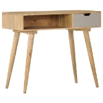 Tavolo Consolle 89x44x76 cm in Legno Massello di Mango