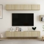 Mobili TV 4 pz Rovere Sonoma 100x30x30 cm in Truciolato