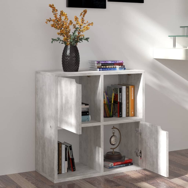 Libreria Calcestruzzo 60x27,5x59,5 cm in Truciolato