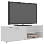 Mobile Porta TV Bianco 120x34x37 cm in Legno Multistrato