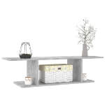 Armadietto a Parete per TV Grigio Cemento 103x30x26,5 cm