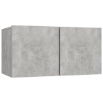 Mobili Porta TV Pensili 3pz Grigio Cemento 60x30x30 cm