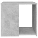 Tavolino Grigio Cemento 50x50x45 cm in Truciolato