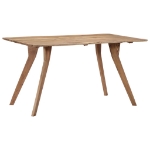 Tavolo da Pranzo 140x80x76 cm in Legno Massello di Acacia