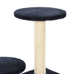 Albero per Gatti con Tiragraffi in Sisal 60 cm Blu Scuro