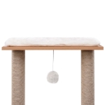 Albero per Gatti con Tappeto Tiragraffi in Sisal 129 cm