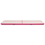 Tappetino Ginnastica Gonfiabile con Pompa 600x100x15cm PVC Rosa