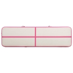 Tappetino Ginnastica Gonfiabile con Pompa 600x100x15cm PVC Rosa