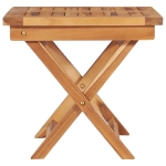 Sdraio 2 pz con Tavolo e Cuscino in Legno Massello di Teak