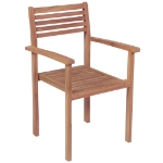 Sedie da Giardino 2 pz con Cuscini Antracite Massello di Teak