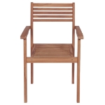 Sedie da Giardino 2 pz con Cuscini Antracite Massello di Teak