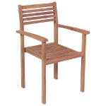 Sedie da Giardino 2 pz con Cuscini Bianco Crema Legno di Teak