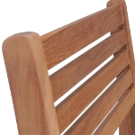 Sedie da Giardino 2 pz con Cuscini Antracite Massello di Teak