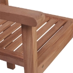 Sedie Giardino 4 pz con Cuscini Crema in Massello di Teak