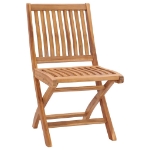 Sedie da Giardino Pieghevoli con Cuscini 6 pz Massello di Teak