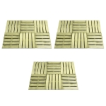 Piastrelle per Decking 18 pz 50x50 cm in Legno Verde