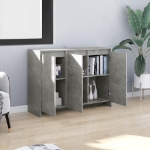 Credenza Grigio Cemento 102x33x75 cm in Truciolato