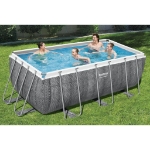 Bestway Set Piscina Power Steel Rettangolare 412x201x122 cm