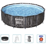 Bestway Set Piscina Steel Pro MAX Rotonda 427x107 cm