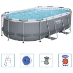 Bestway Piscina Fuori Terra Ovale Power Steel 427x250x100 cm