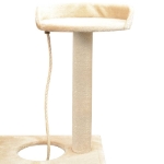 Albero per Gatti con Tiragraffi Sisal 150 cm Beige