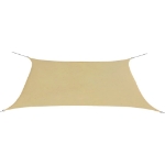 Parasole a Vela Oxford Rettangolare 2x4 m Beige