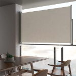 Tenda da Sole Laterale Retrattile 140 x 300 cm Crema