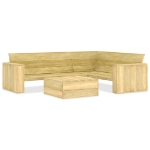 Set Divani da Giardino 2 pz in Legno di Pino Impregnato