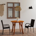 Set Mobili da Pranzo per Giardino 3 pz Marrone