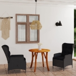 Set Mobili da Pranzo per Giardino 3 pz Grigio Scuro