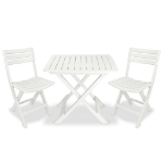 Set da Bistrot 3 pz in Plastica Bianco