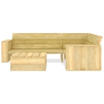 Set Divani da Giardino 2 pz in Legno di Pino Impregnato