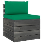 Set Divani da Giardino su Pallet 2 pz con Cuscini Massello Pino