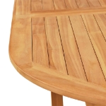 Set da Pranzo da Giardino 9 pz in Legno Massello di Teak