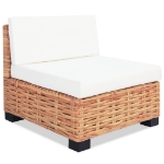 Set Divano 14 pz in Rattan Naturale