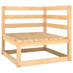 Set Divani da Giardino 7 pz con Cuscini Legno Massello di Pino