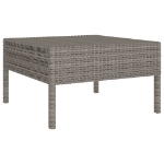 Set Divani da Giardino 12 pz con Cuscini in Polyrattan Grigio