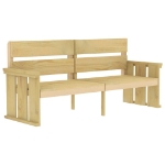 Set da Pranzo da Giardino 3 pz in Legno di Pino Impregnato