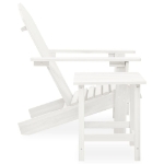 Sedia Adirondack da Giardino con Tavolo Abete Massello Bianco