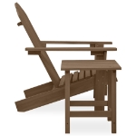 Sedia Adirondack con Tavolo Abete Massello Marrone