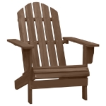 Sedia Adirondack con Tavolo Abete Massello Marrone