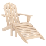 Sedia Adirondack con Poggiapiedi e Tavolo Massello di Abete