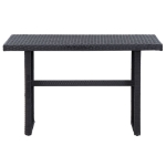 Set Divani da Giardino 3 pz con Cuscini in Polyrattan Nero