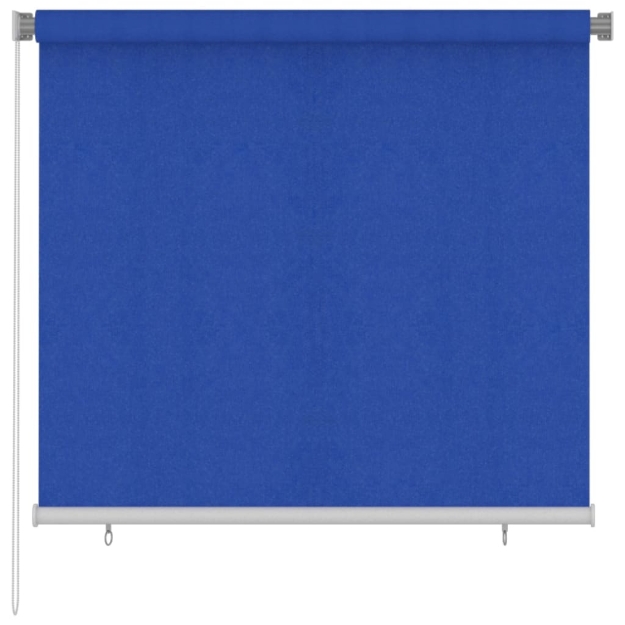 Tenda a Rullo per Esterni 160x140 cm Blu HDPE