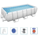 Bestway Power Steel Set Piscina Rettangolare 404x201x100 cm