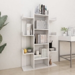 Libreria Bianco Lucido 86x25,5x140 cm in Truciolato