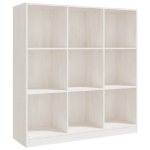 Libreria/Divisorio Bianco 104x33,5x110 cm in Massello di Pino