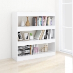 Libreria/Divisorio Bianco Lucido 100x30x103 cm